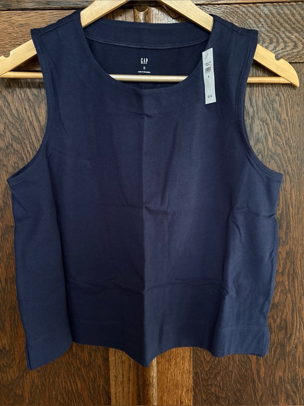GAP Navy Sleeveless Crewneck Tank
